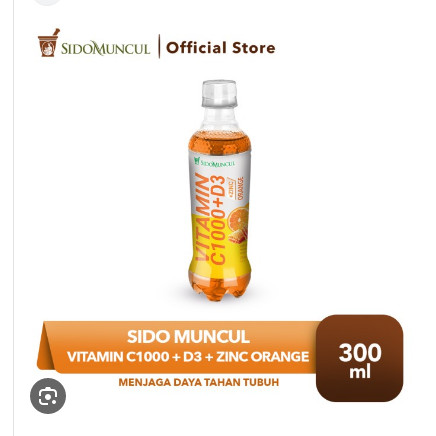 

Sidomuncul Vitamin C1000+D3 Orange Original