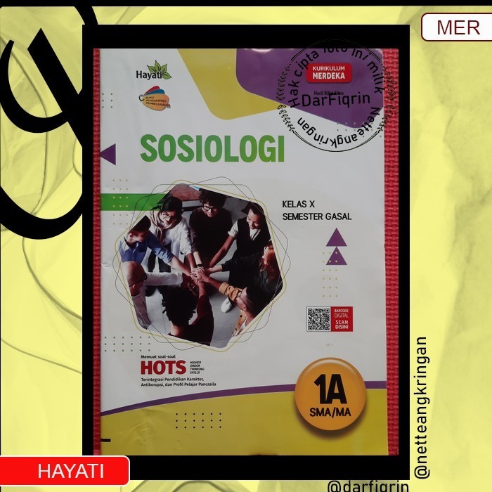 LKS Sosiologi Kelas 10 11 Semester 1 SMA/MA KURMER Kurikulum Merdeka-Hayati-HOTS-Huril
