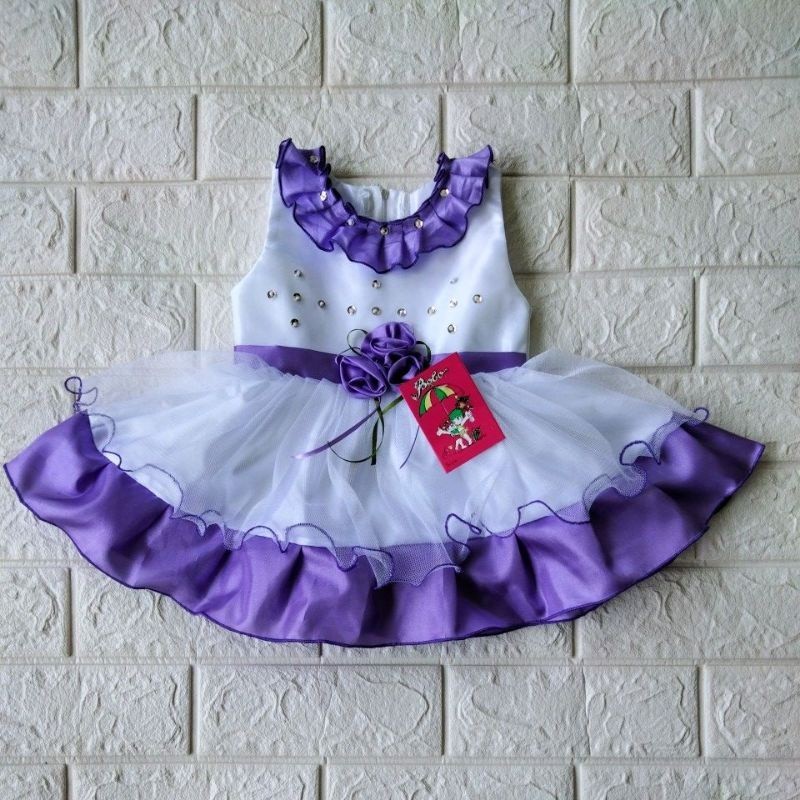 Promo Mega Sale 5.5 // PAKAIAN ANAK / DRESS ANAK/ BAJU PESTA ANAK umur 2-8 bulan , 9-15 bln / BAJU