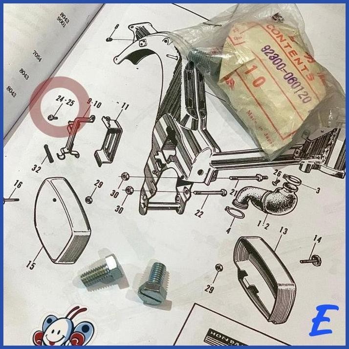 | NN | BAUT BAUD KLEM AKI ACCU HONDA C50 C70 C90 S90 S90Z ORIGINAL JAPAN