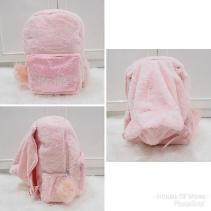 Terbaru Justice Fluffy Backpack- Tas Backpack Justice Stok Terbatas
