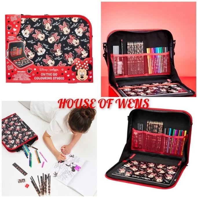 

New Smiggle Minnie Mouse Classic On The Go Coloring Studio Original Limited Edition