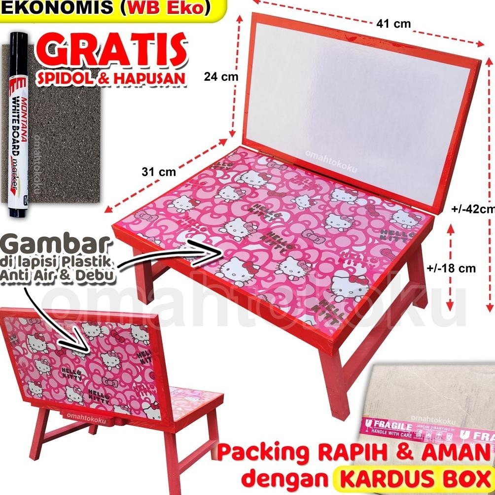 

Meja Belajar Plus Papan Tulis Lipat Karakter Anak Minimalis Gratis Spidol Dan Penghapus 30X40X24 Mini Gambar Dilapisi Plastik Anti Air