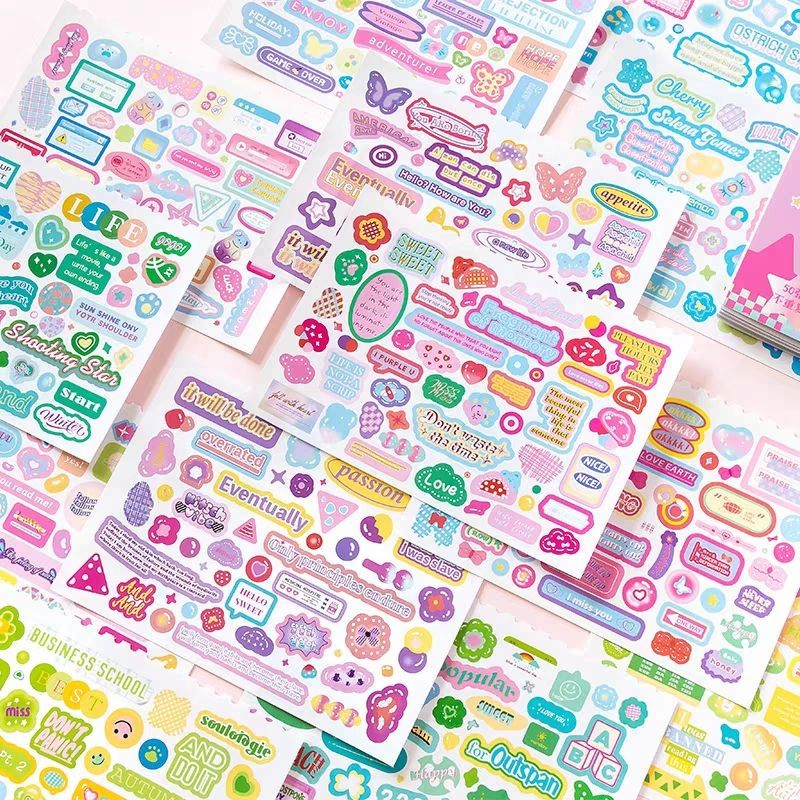 

1lembar Stiker Dekorasi Untuk Jurnal Deco Sticker Tulisan