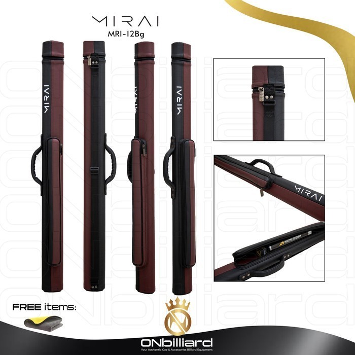 MIRAI 1X2 TAS BILLIARD MIRAI CUE CASE BILLIARD MIRAI RMNS