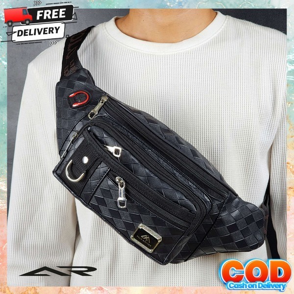 Tas Selempang Kulit Pria Wesbeg Murah Keren Slempang Kecil Tad Kerja Slingbag Peria Distro Original 