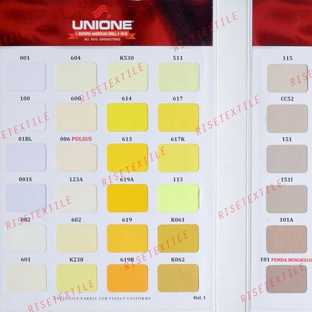 Kain American Drill UNIONE Kain Eceran Bahan Seragam Celana Kemeja Hal 1-2