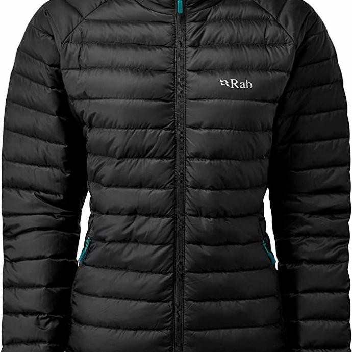 JAKET GUNUNG DOWN WINTER RAB MICROLIGHT JACKET WOMENS BLACK