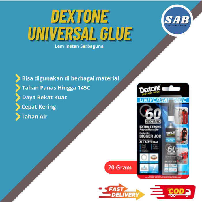 

Dextone Instant Glue Super Strong Universal Glue Gel Lebih Kental Aman