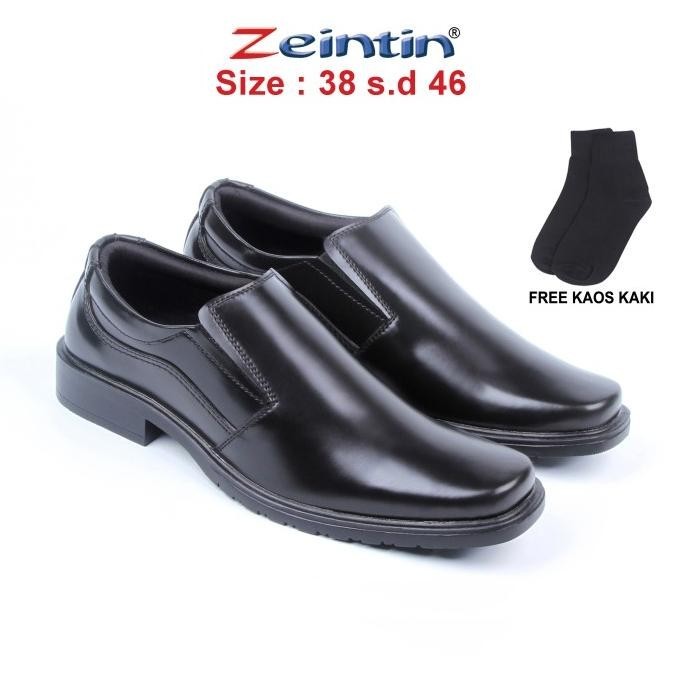 Zeintin - Sepatu Pantofel Pria Pantofel Hitam Sepatu Pantofel kerja BJ