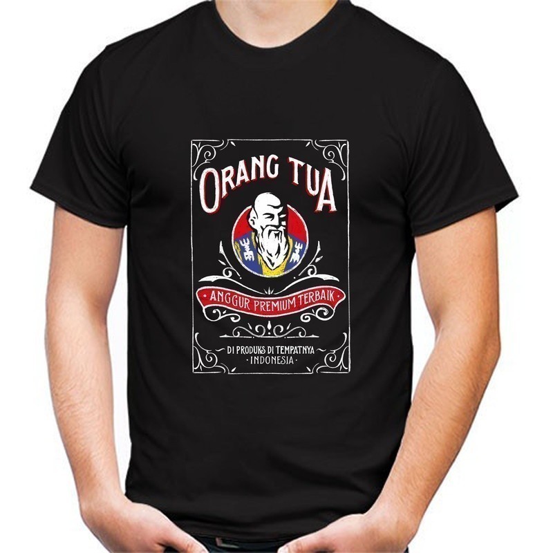 Kaos T Shirt Pria Orang Tua Anggur