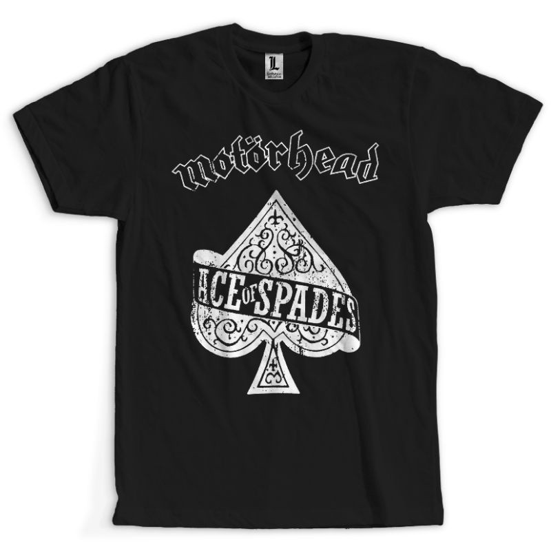 Kaos T Shirt Pria Band Motorhead - Ace Of Spades