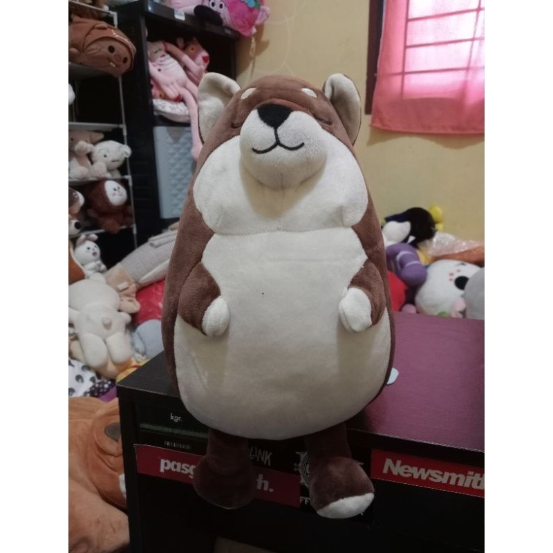 Boneka Shiba Coklat new tag/ boneka shiba/ boneka bahan miniso