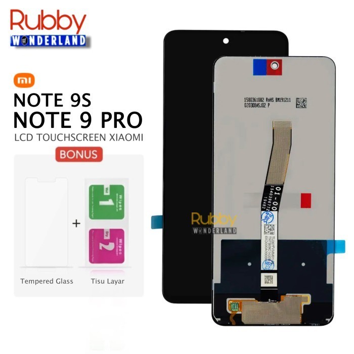 LCD + Touchscreen Xiaomi Redmi Note 9 Pro 9S Original 100% Bergaransi
