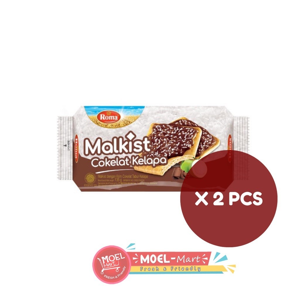 

ROMA Malkist Coklat Kelapa 2pcs x 135gr