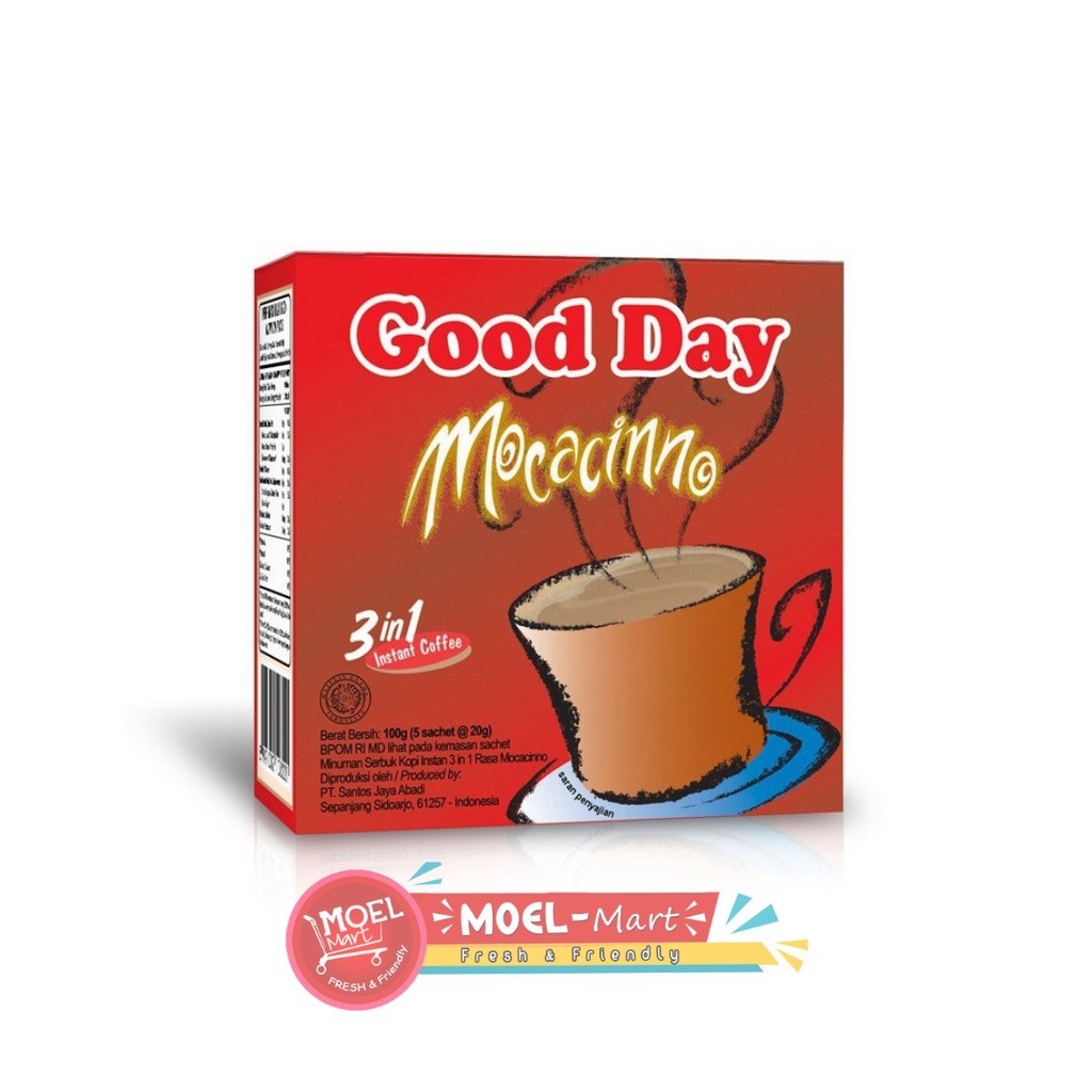 

GOOD DAY Mocacinno dus 5 Sachet x 20gr