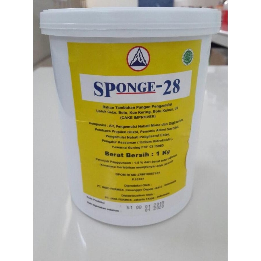 

sp merek 28, sponge 28, cake emulsifier, pengembang kue 1kg