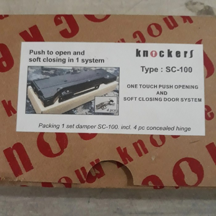 Promo Engsel Lemari Knockers Touch Opening & Soft Closing Type Sc-100
