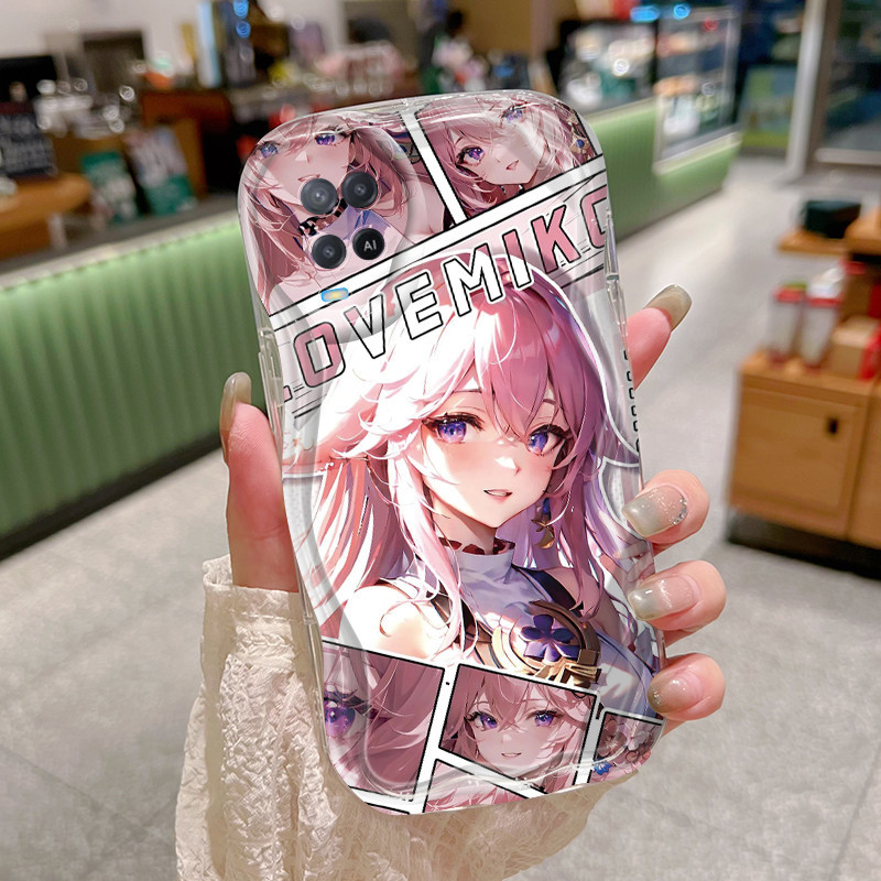 Casing Hp OPPO A54 4G Case casing delapan lipat Divine Son pola HP ponsel trendi baru Kesing lunak S