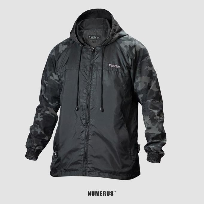 Numerus Alpha camouflage jacket / running / hoodie / army / streetwear - Black, M