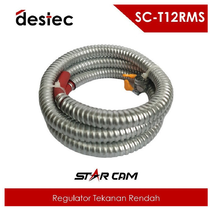 Paket Regulator Gas Meter + Selang Starcam Sc-T12Rms Tekanan Rendah