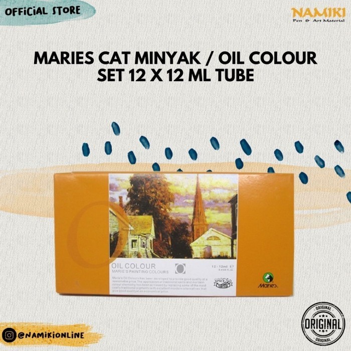 

Maries Cat Minyak / Oil Colour Set 12 x 12 ml Tube