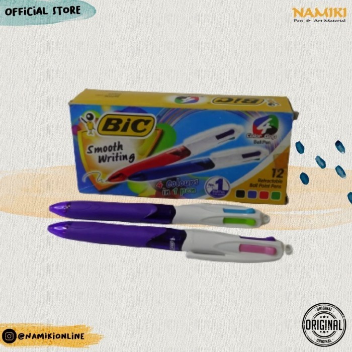 Bic Pen 4w Colourgrip