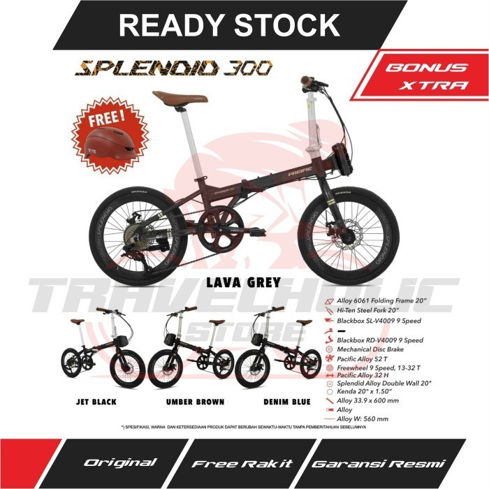 Sepeda Lipat PACIFIC SPLENDID 300 (Folding Bike)