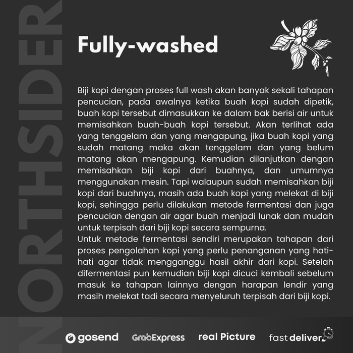 

Northsider Kopi Arabika Toraja Pulu-Pulu Fully-Washed Coffee 1Kg