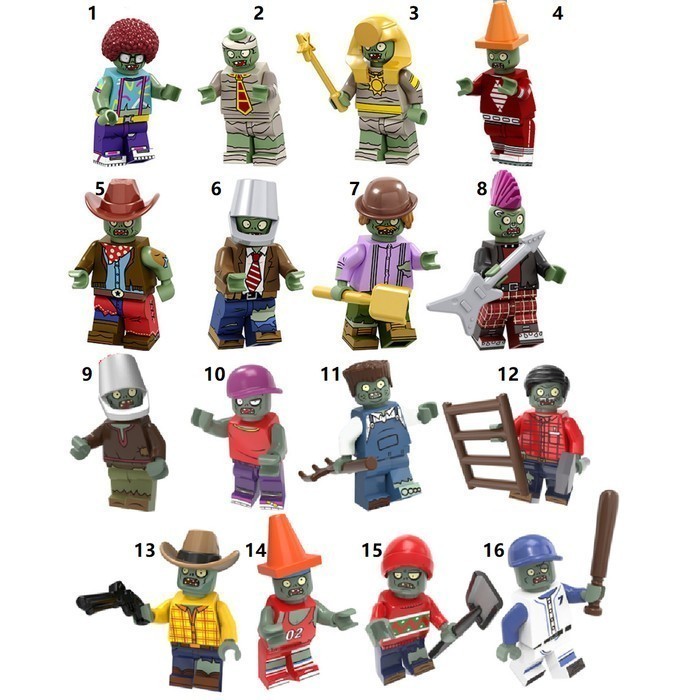 EA PvZ Plant vs Zombie Plants vs Zombies Minifigure Minifig Lego