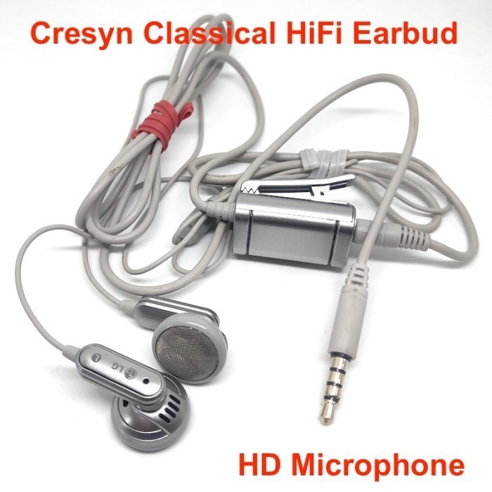 Classical Hifi Earbud Lg Headset With Hd Microphone Made By Cresyn