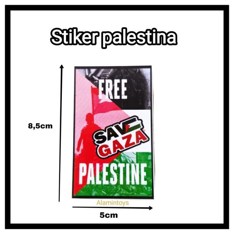 

Stiker Palestina save Gaza 1pcs