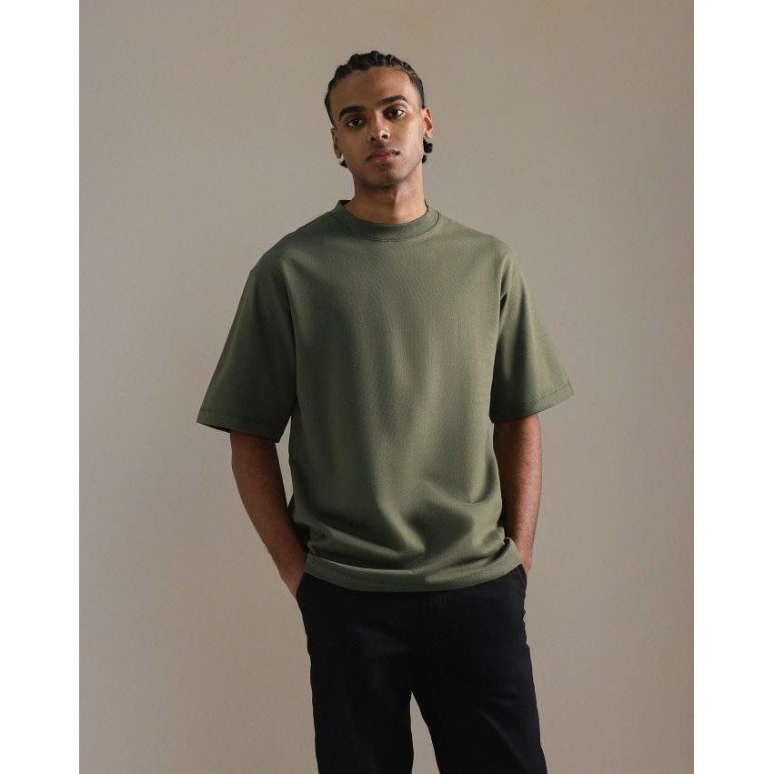 Broodis Kaos Army Polos Oversize 16S Heavyweight BOXY Tshirt Green