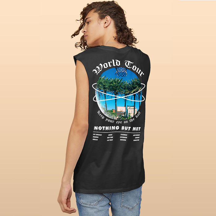 Bee Vest / Tank Top For Fans Basketball World Tour - Nothing But Net Black