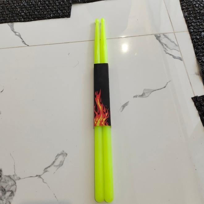 Stick Drum Nylon 5A/Stik Drum Plastik Import Warna Hijau Imanstoress