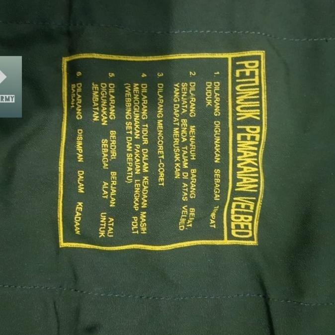 Kain Velbed Tni/Daun Velbed Standart Tni Termurah