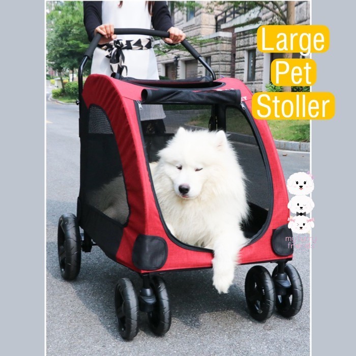 Large Pet Stroller Dodopet - Up To 70Kg - Stroller Untuk Anjing Besar