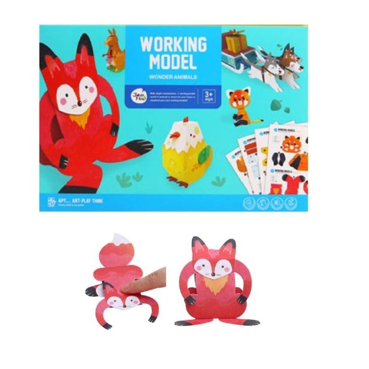 

Joan Miro Working Model 3D Wonder Animals origami kertas seni mainan