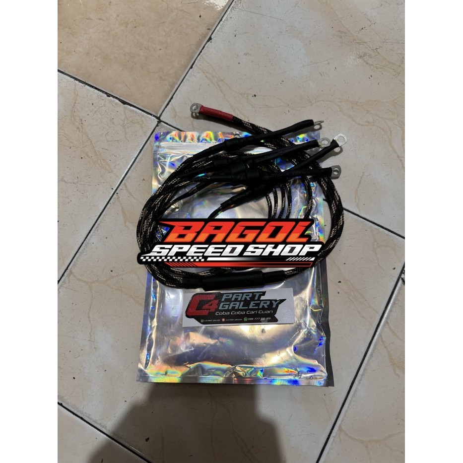 Tersedia Termurah Kabel Setan Grounding Booster C4 Ninja R Rr Ss Universal Sparepart