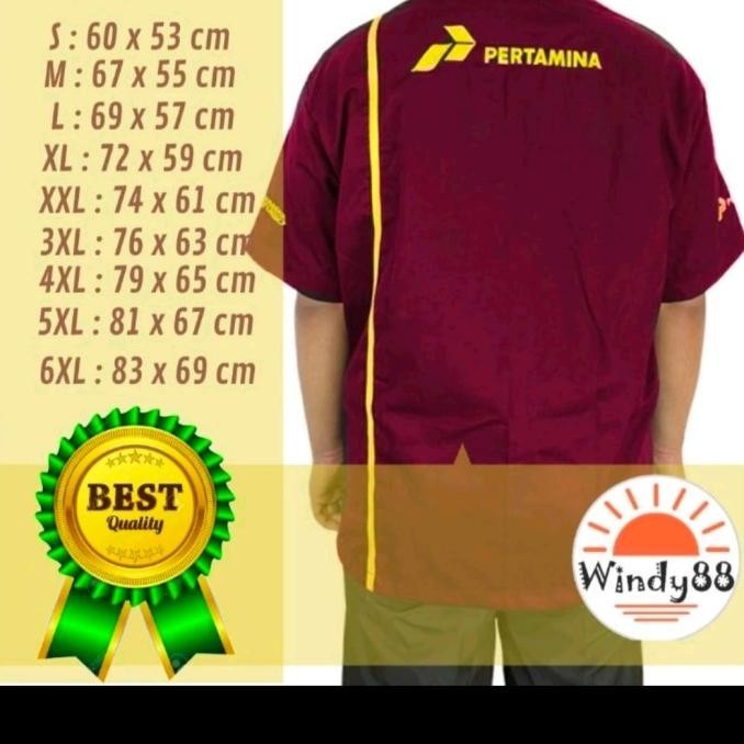 Baju Seragam Spbu Pertamina Jumbo Big Size Pesanan Khusus