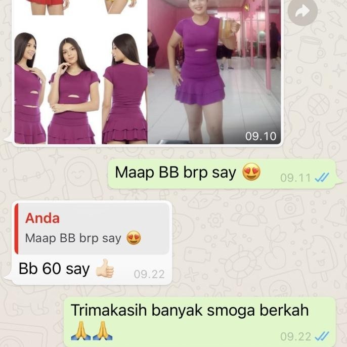 Setelan Rok Senam Wanita Setelan Rok Senam Aerobik Zumba
