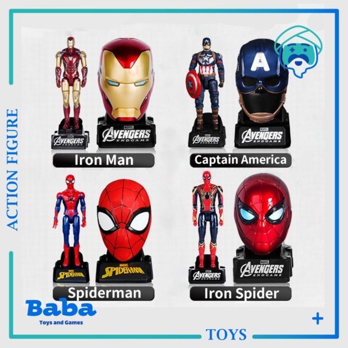 Mainan Action Figure Marvel Avengers Endgame Iron Man Deformation