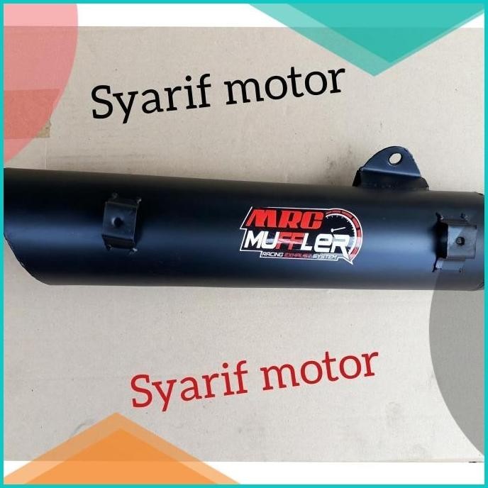 Knalpot racing bobokan supra x 125-karisma chrome pelangi MRC Muffler