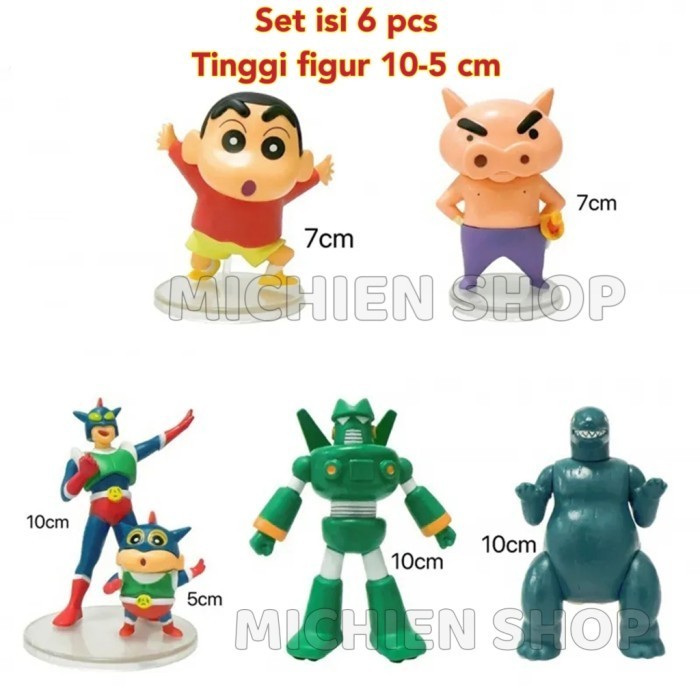 Mainan Action Figure Crayon Sinchan Pahlawan Bertopeng