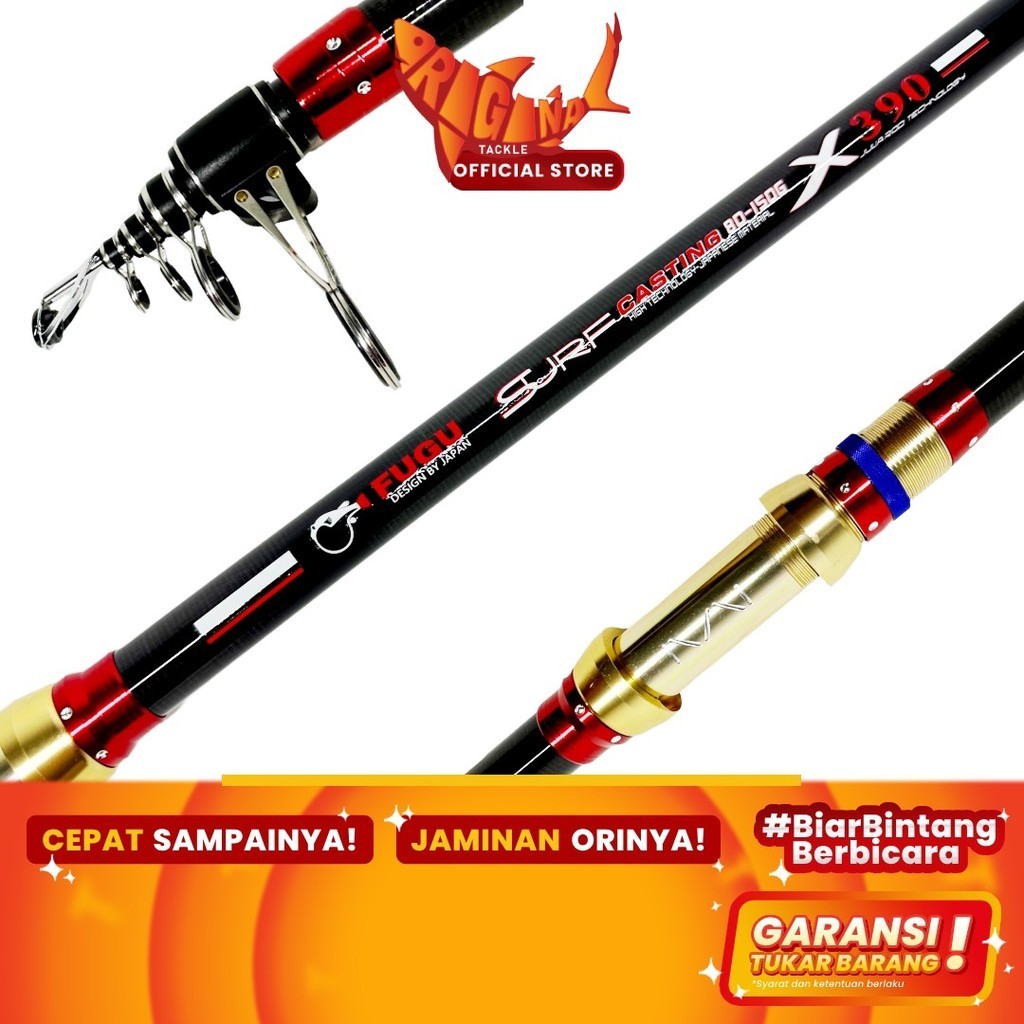 Joran Pancing Surf Casting Fugu Pro Surf Carbon 360cm 450cm 390cm 420cm