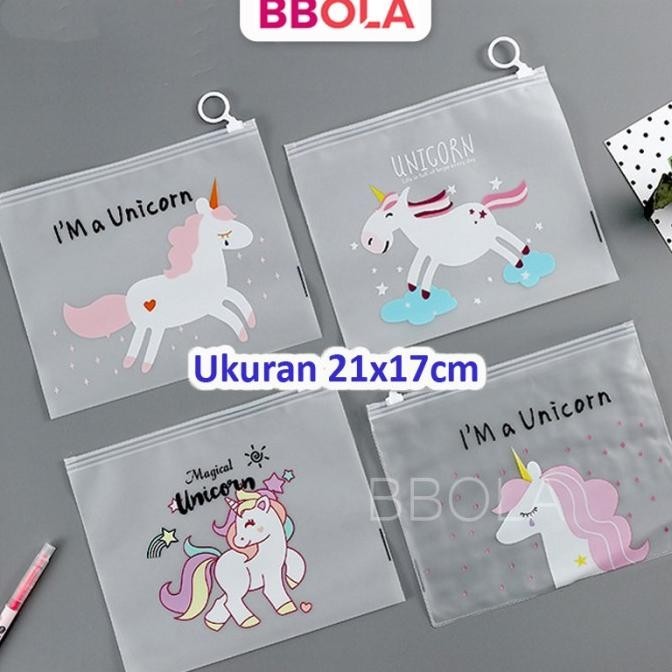 

Kotak Pensil Unicorn | Zipper Bag Pouch Kosmetik Penyimpanan Serbaguna