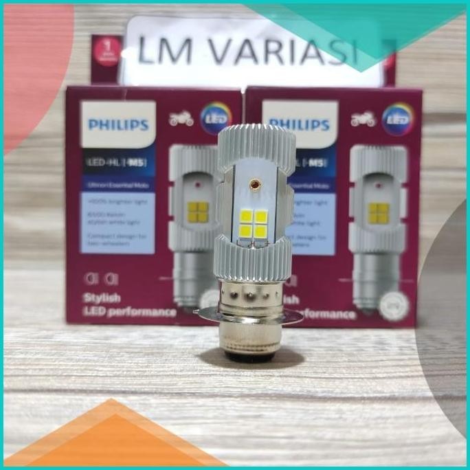 Bohlam Lampu Depan Led Philips Ultinon M5 Motor Original Beat Vario 13