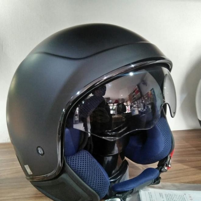 Helm Piaggio Vespa Original - Black Doff