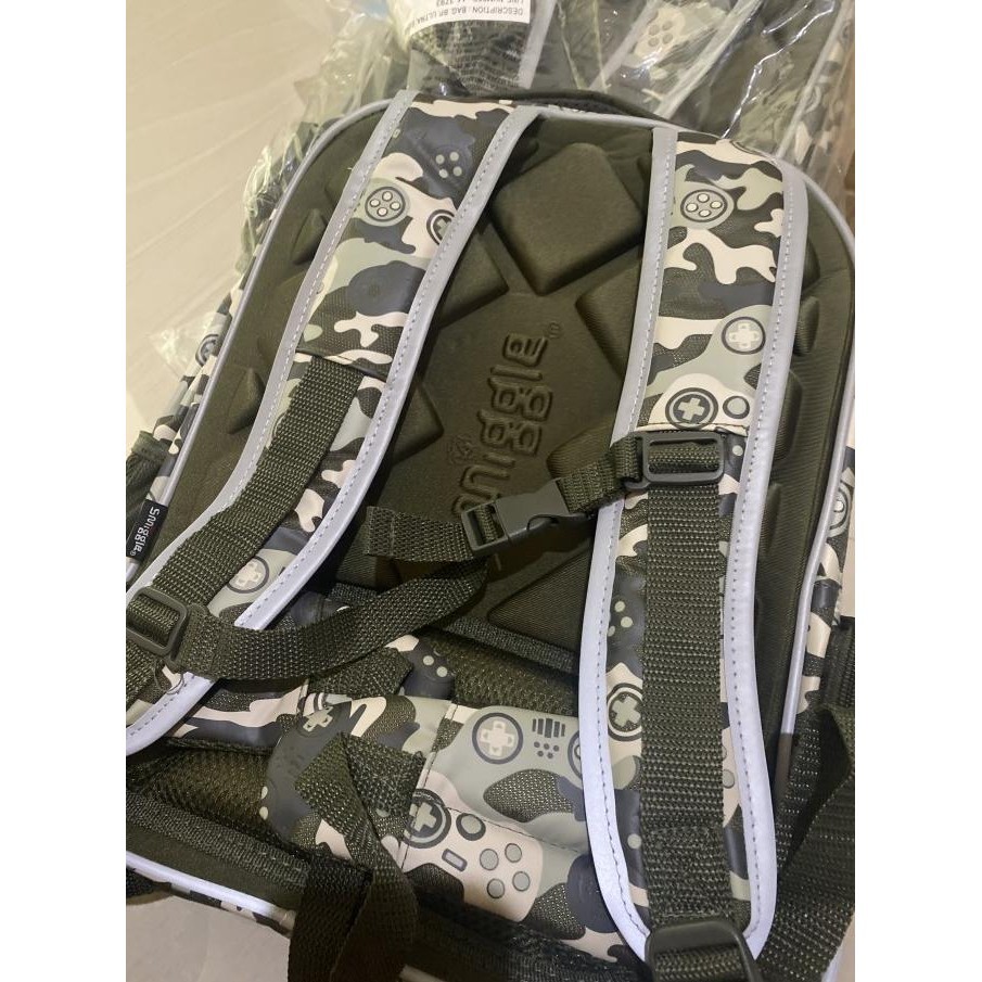 Kado Anak Original Tas Smiggle Backpack Army Beam Bola Tas