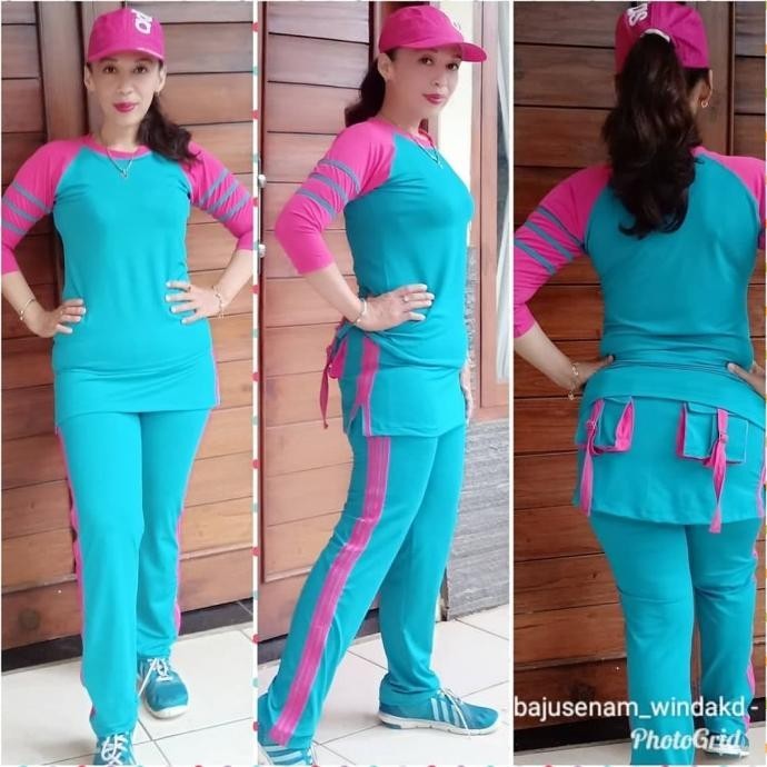 Baju Senam Aerobik/Zumba Celana Rok